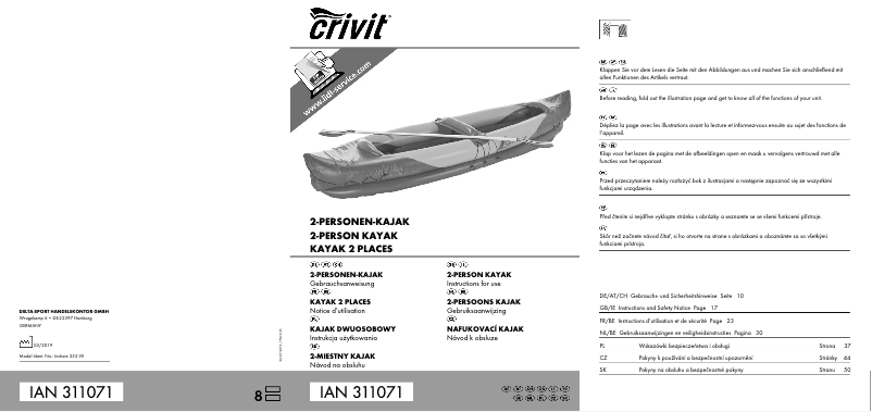 Página 1 del manual Manual de usuario Crivit Inshore 335 VII