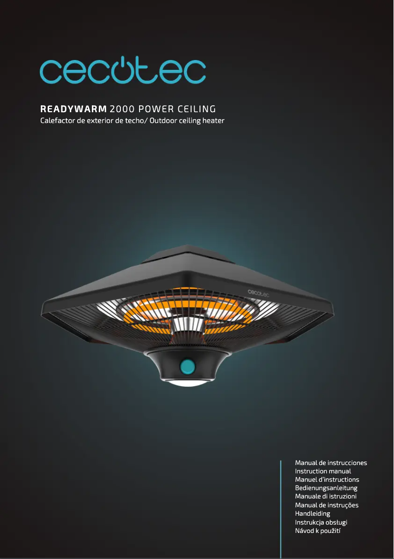 Página 1 del manual Manual de usuario Cecotec ReadyWarm 2000 Power Ceiling