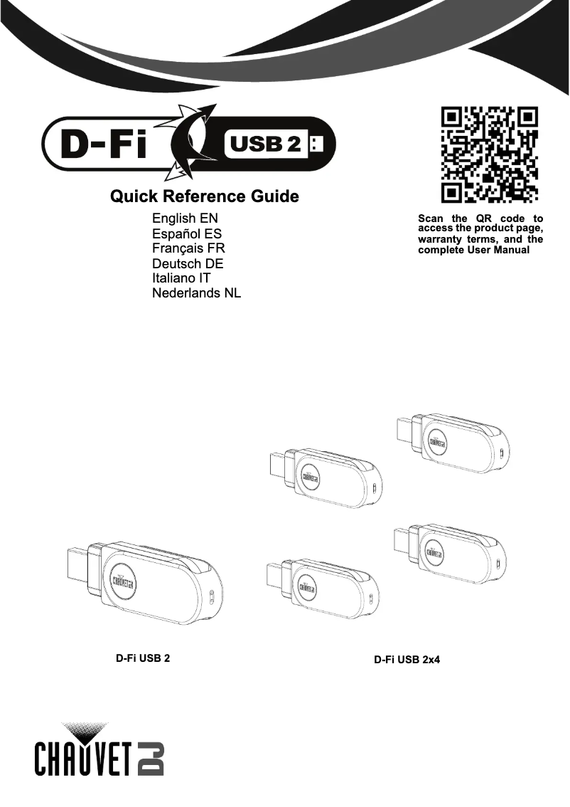 Page n°1 - Manuel utilisateur Chauvet D-Fi USB 2×4