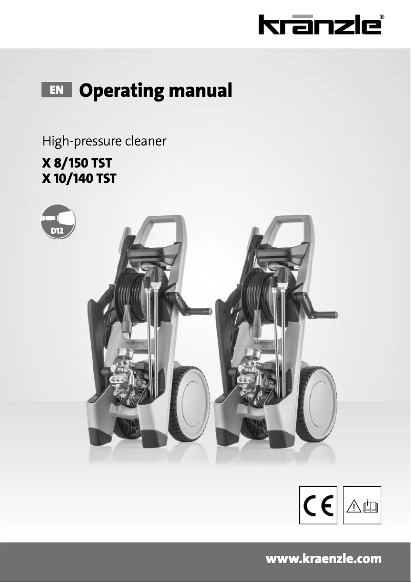 Image de la première page du manuel de l'appareil X 8/150 TST
