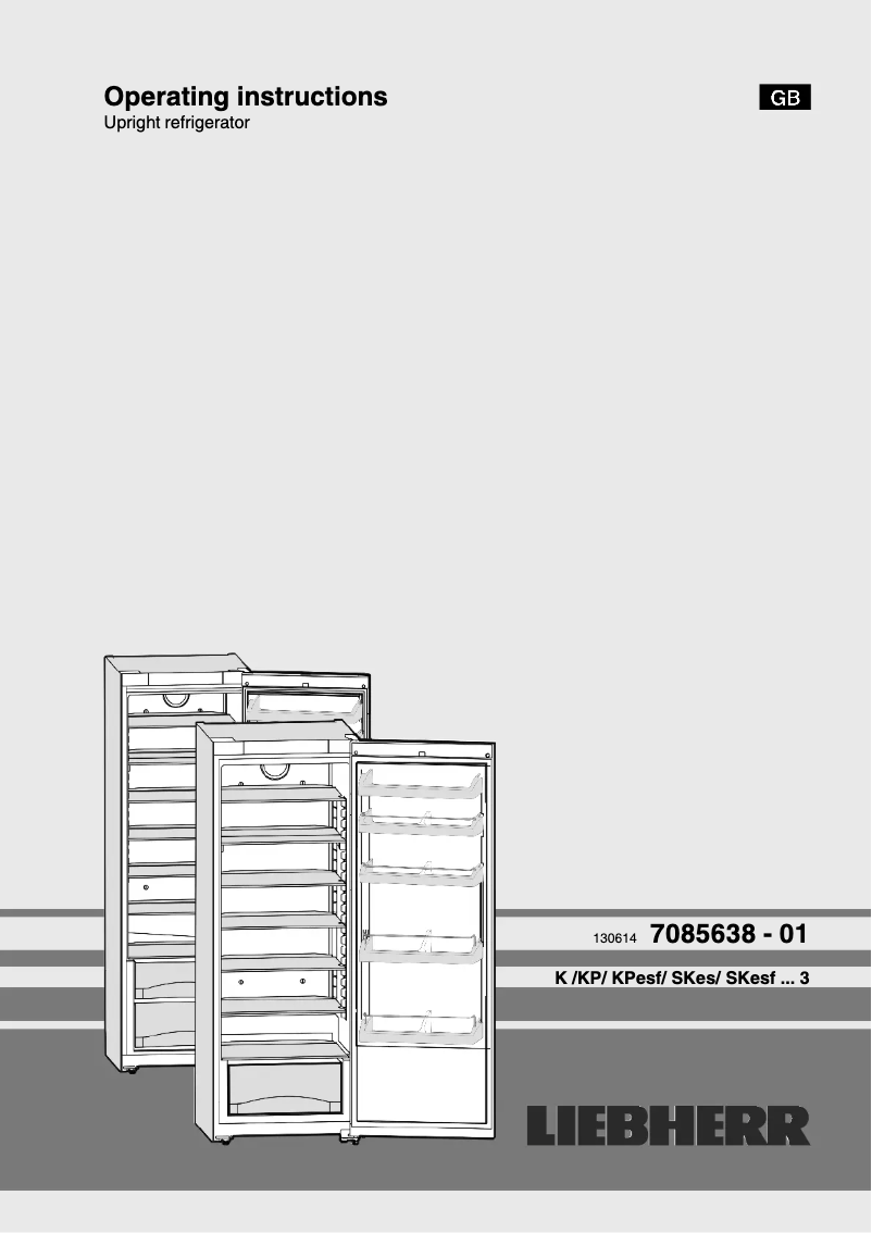 Page 1 de la notice Manuel utilisateur Liebherr KPesf4220