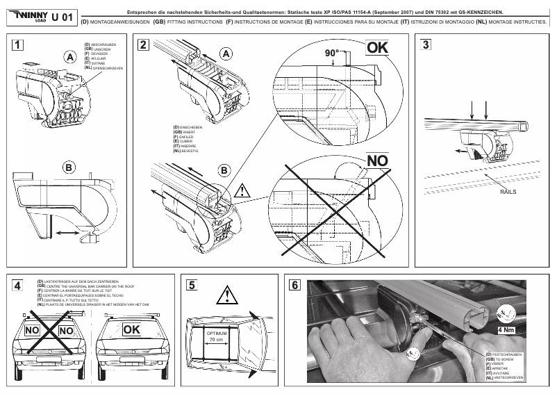 Page 1 de la notice Manuel utilisateur Twinny Load U 01