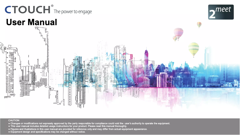 Page n°1 - Manuel utilisateur CTOUCH Leddura 2Mee