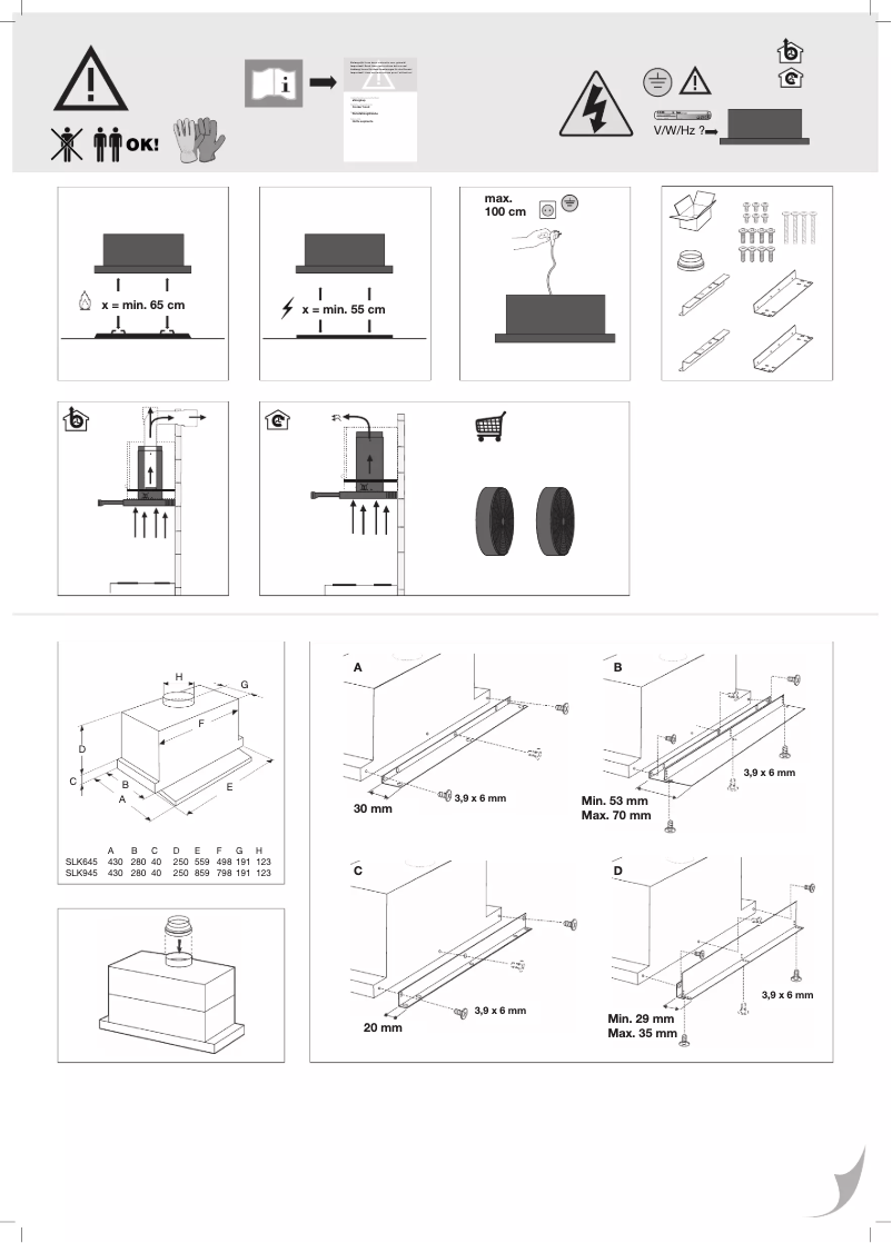 Image de la première page du manuel de l'appareil SLK945RVS