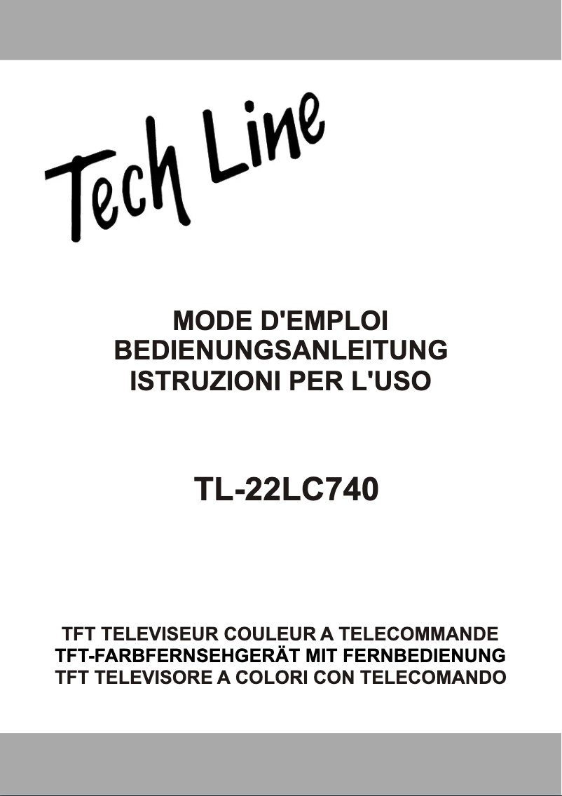 Page 1 de la notice Manuel utilisateur TechLine TL-22LC740