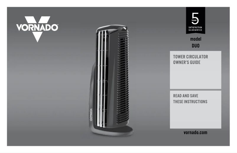 Página 1 del manual Manual de usuario Vornado Duo