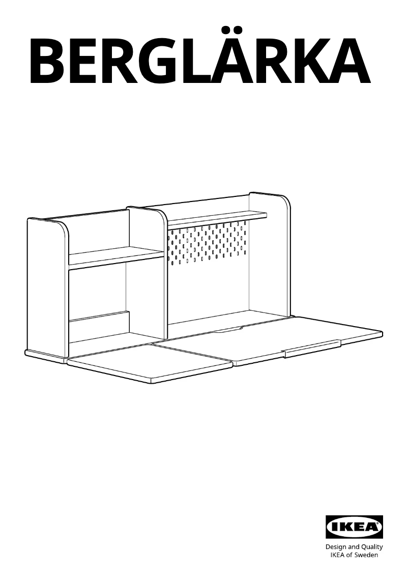 Image de la première page du manuel de l'appareil BERGLÄRKA 405.316.53