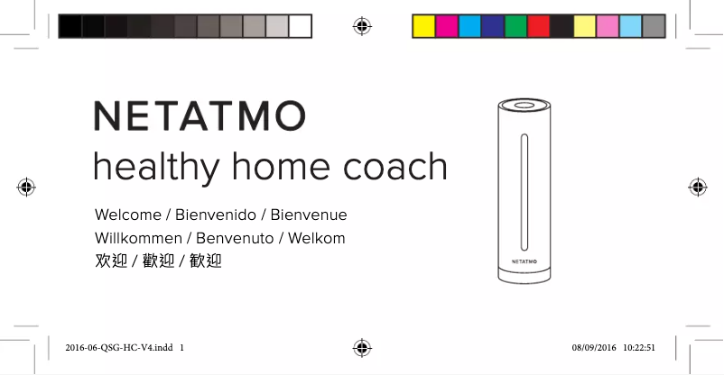 Page 1 de la notice Manuel utilisateur Netatmo Healthy Home Coach