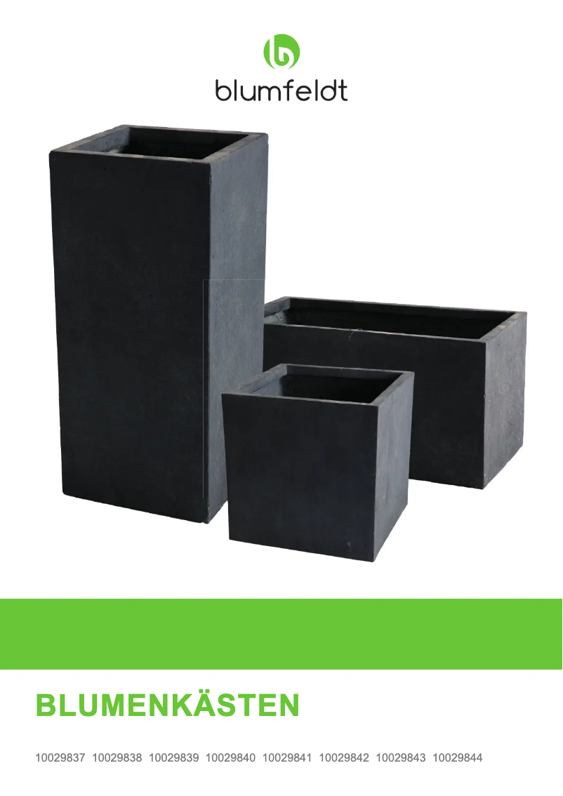 Page n°1 - Manuel utilisateur Blumfeldt Solidflor