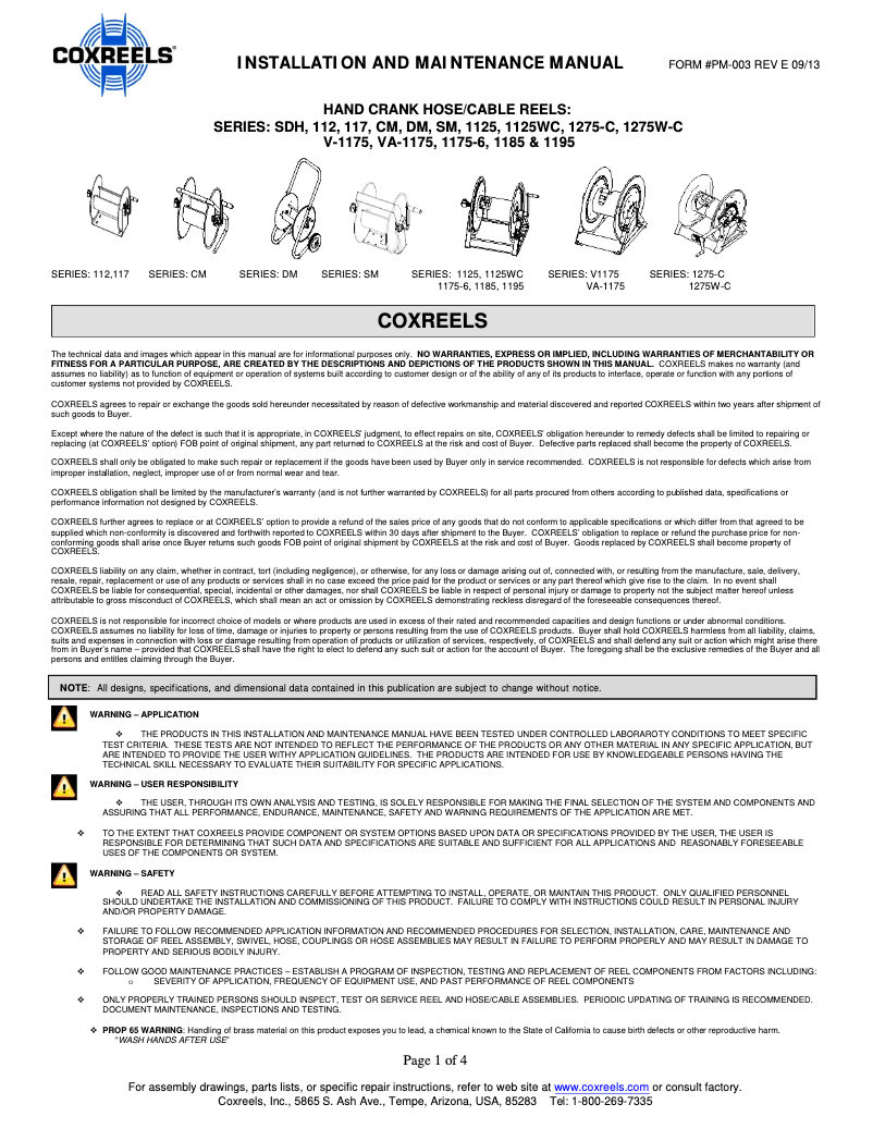 Imagen de la primera página del manual del dispositivo 112-3-100