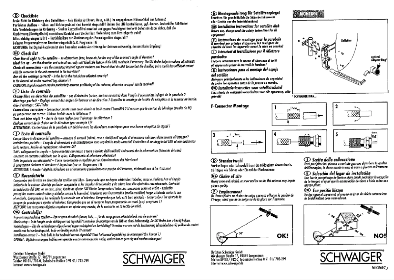 Page 1 de la notice Manuel utilisateur Schwaiger SPI550