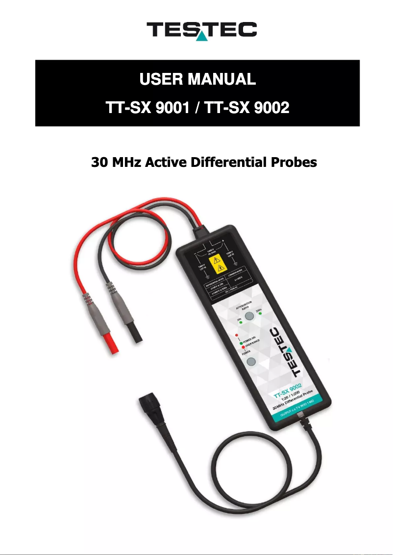 Image de la première page du manuel de l'appareil TT-SX 9002