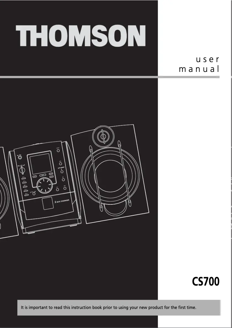 Image de la première page du manuel de l'appareil CS700