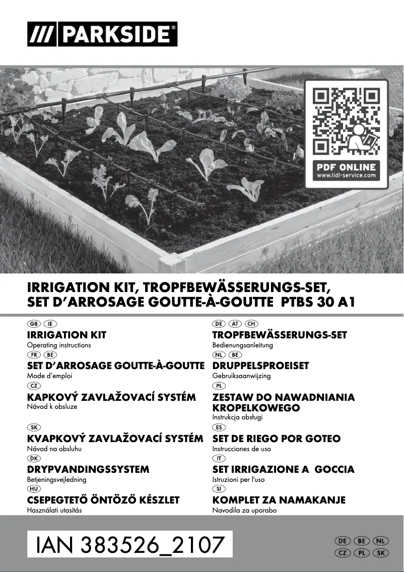 Image de la première page du manuel de l'appareil PTBS 30 A1