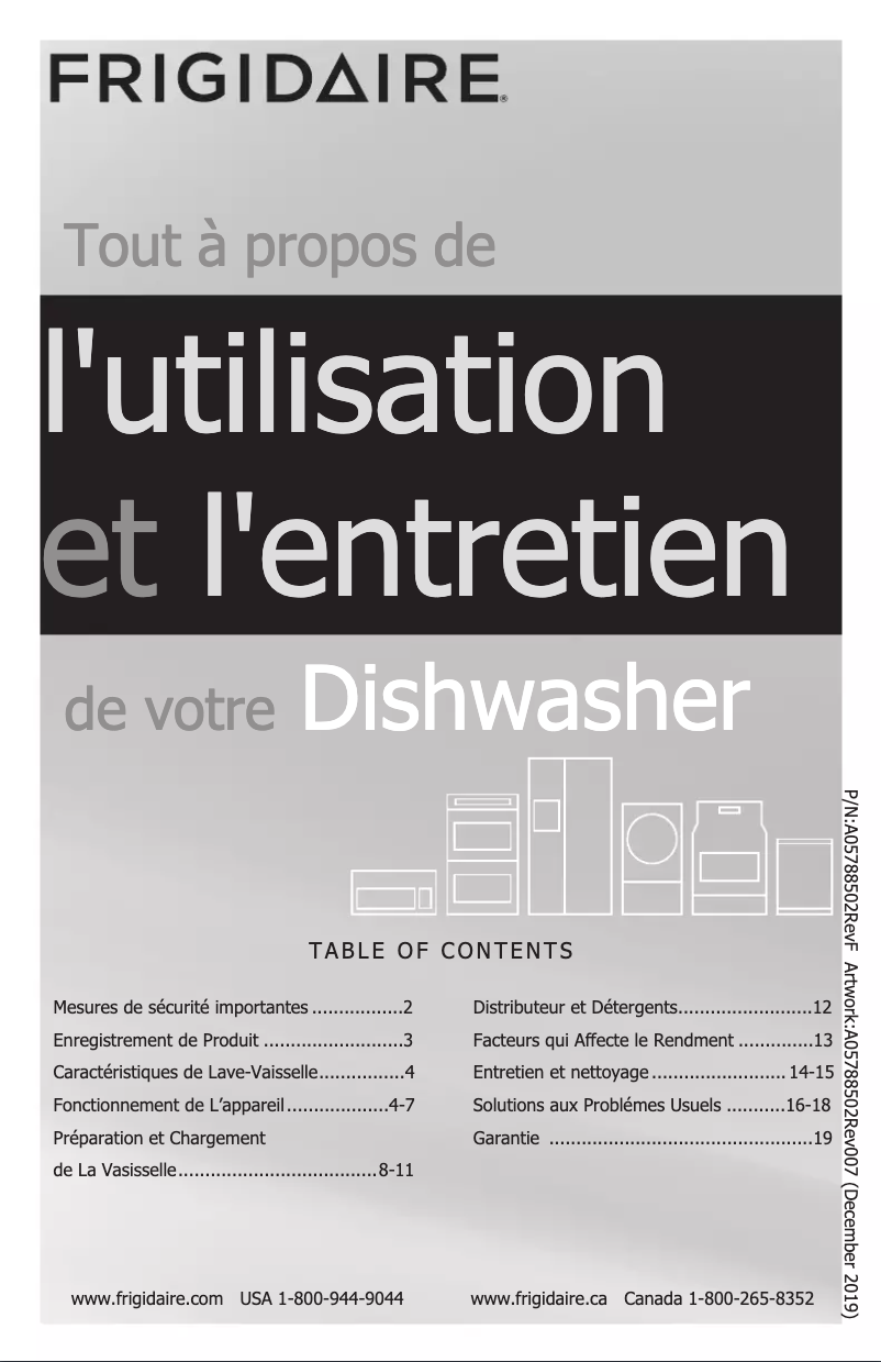 Page n°1 - Manuel utilisateur Frigidaire FGID2466QF