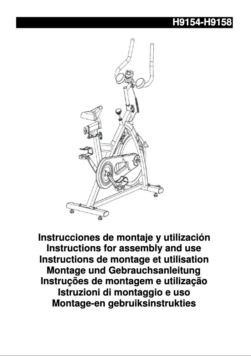 Page 1 de la notice Guide d'installation BH Fitness H9158