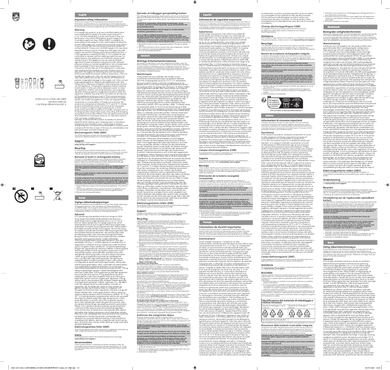 Page 1 of the manual User Manual Philips X5006