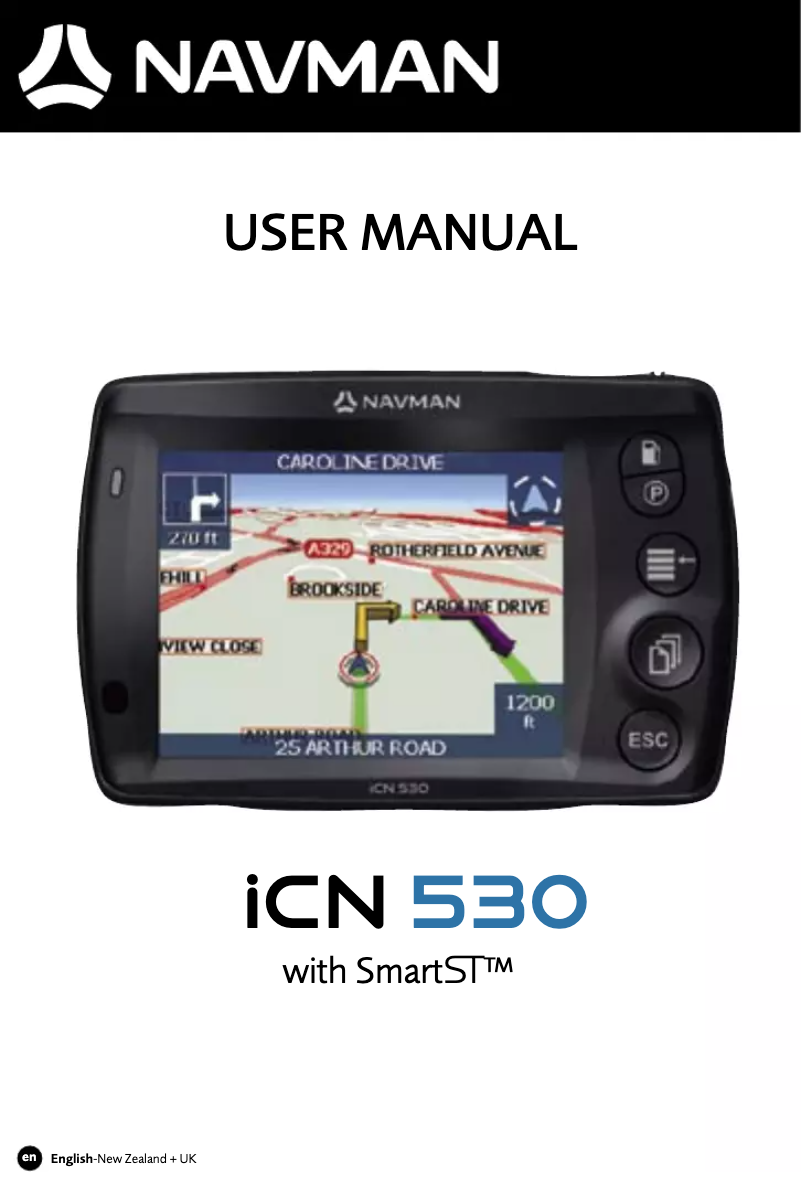 Page 1 de la notice Manuel utilisateur Navman iCN 530