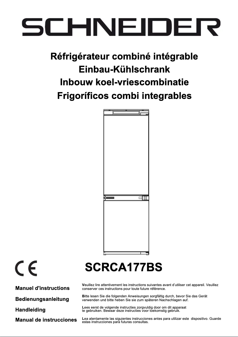 Page 1 de la notice Manuel utilisateur Schneider SCRCA177BS
