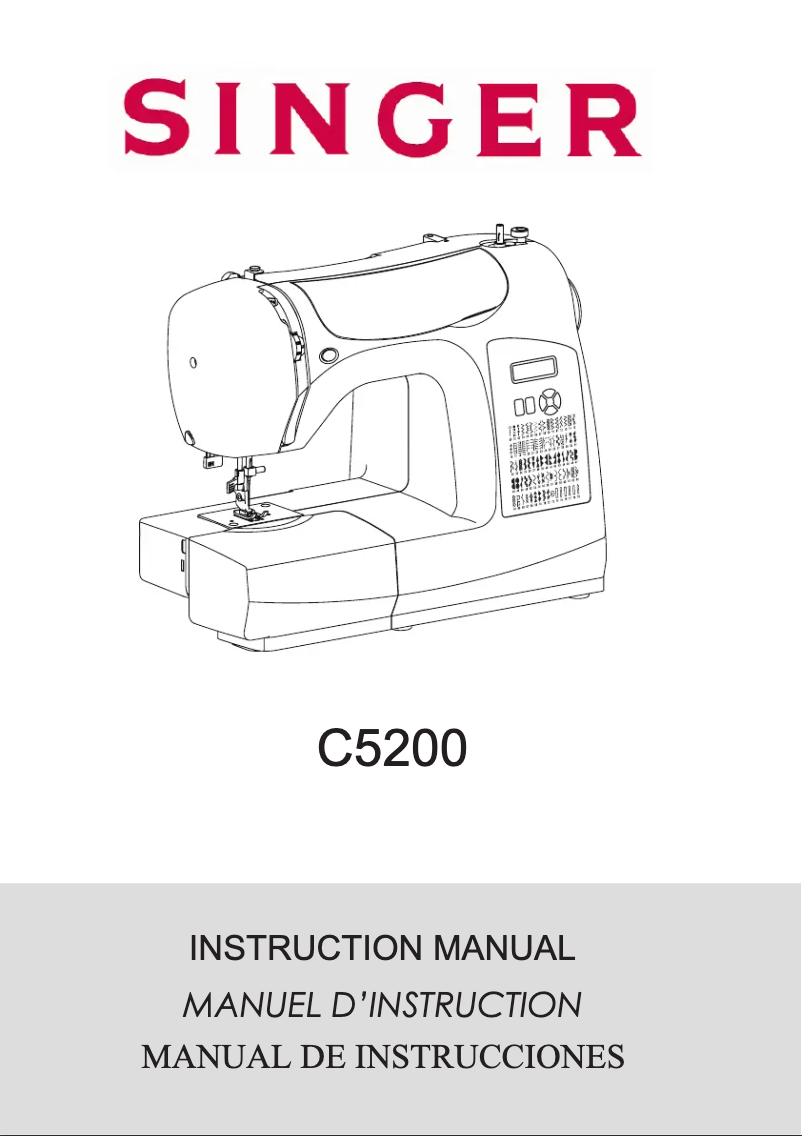 Página 1 del manual Manual de usuario Singer C5200