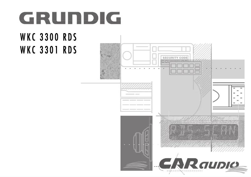 Page 1 de la notice Manuel utilisateur Grundig WKC 3300 RDS
