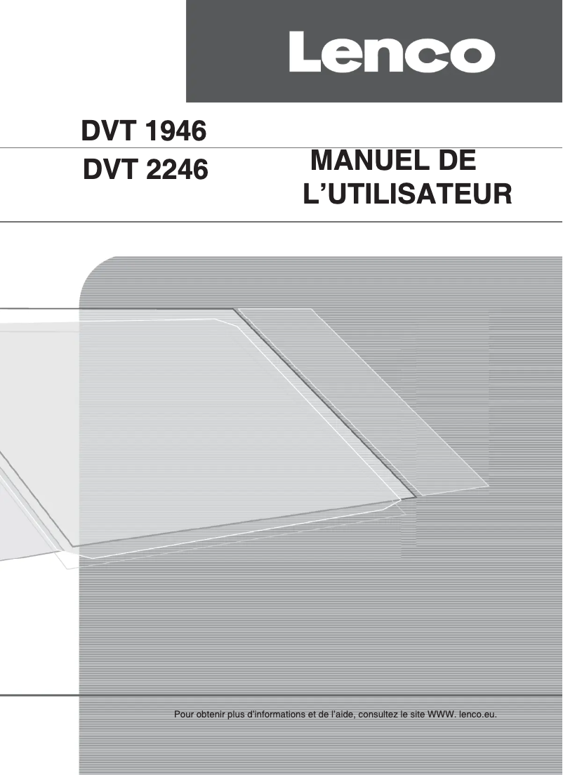 Image de la première page du manuel de l'appareil DVT-2246