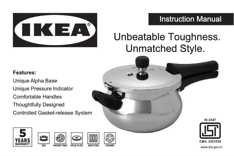 Page 1 de la notice Manuel utilisateur Ikea ARVFÄLTMAL 205.866.94