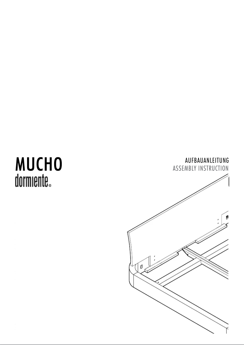 Page 1 de la notice Manuel utilisateur Dormiente Mucho