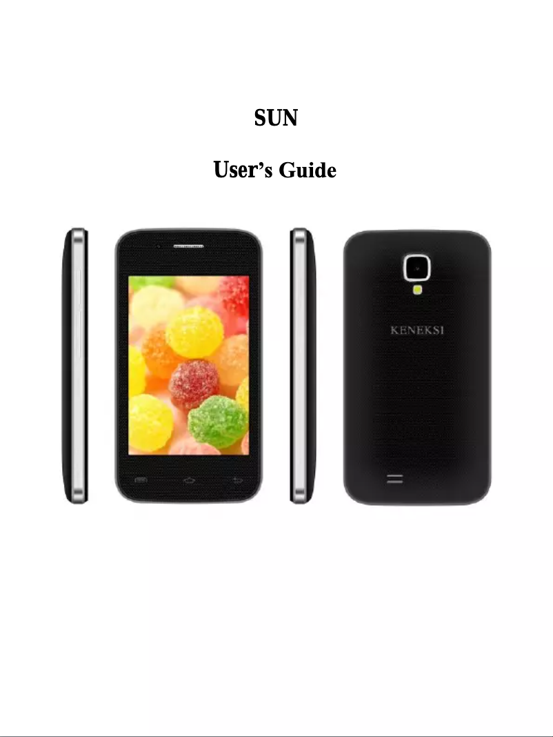 Image de la première page du manuel de l'appareil Sun