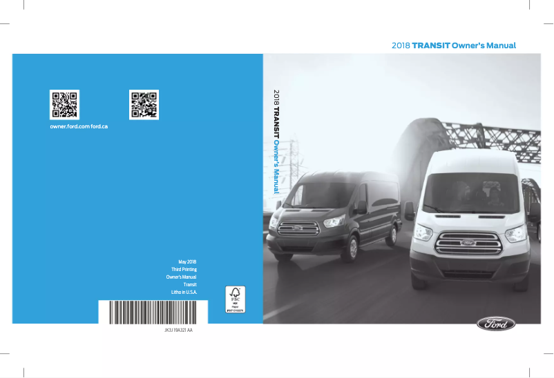 Page 1 de la notice Manuel utilisateur Ford Transit (2018)