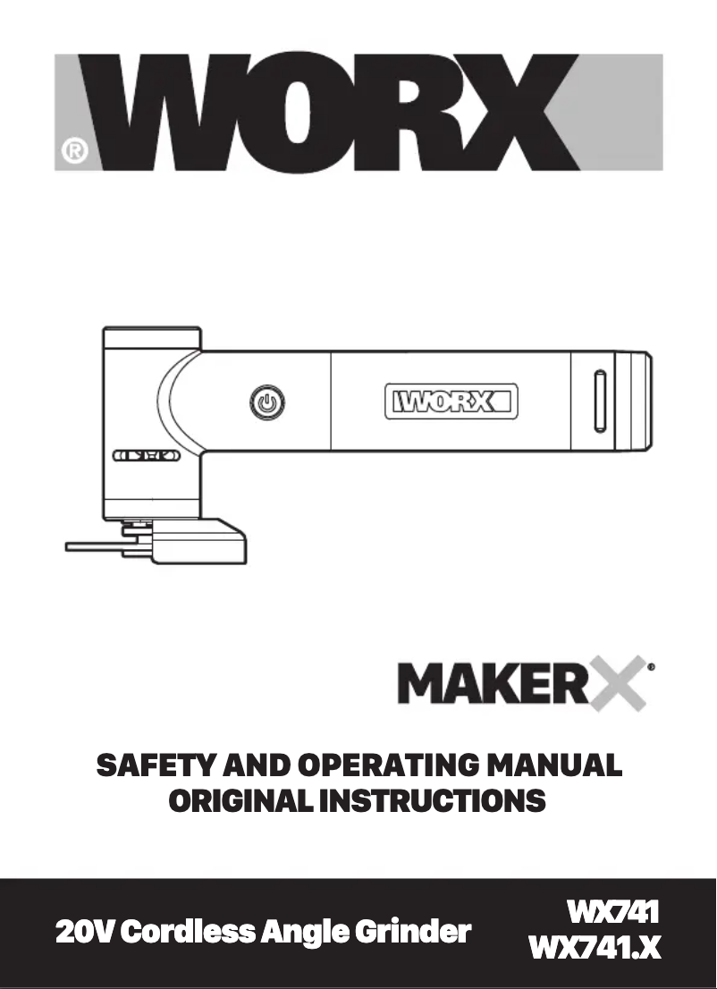 Image de la première page du manuel de l'appareil MakerX WX741.9