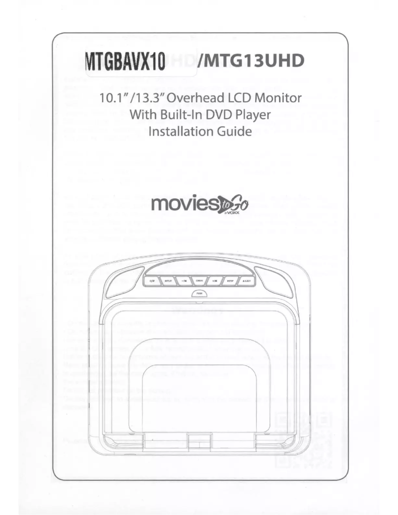 Page 1 of the manual User Manual audiovox MTGBAVX10
