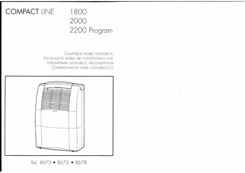 Page n°1 - Manuel utilisateur Calor Compact line 2200 Program