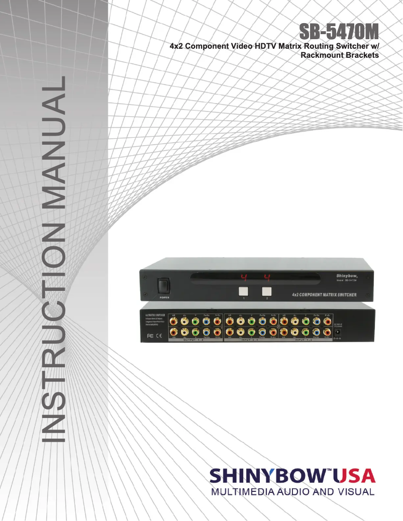 Page n°1 - Manuel utilisateur Shinybow SB-5470M