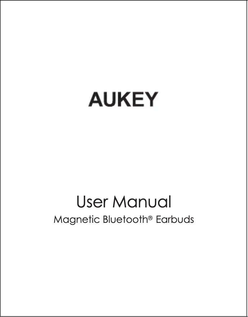 Page 1 de la notice Manuel utilisateur Aukey LT-W22