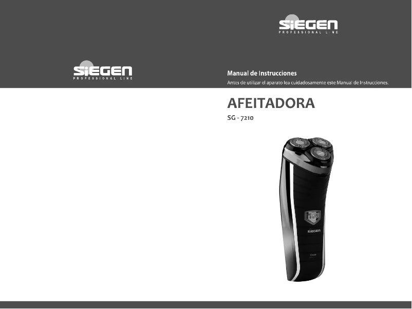 Image de la première page du manuel de l'appareil SG-7210