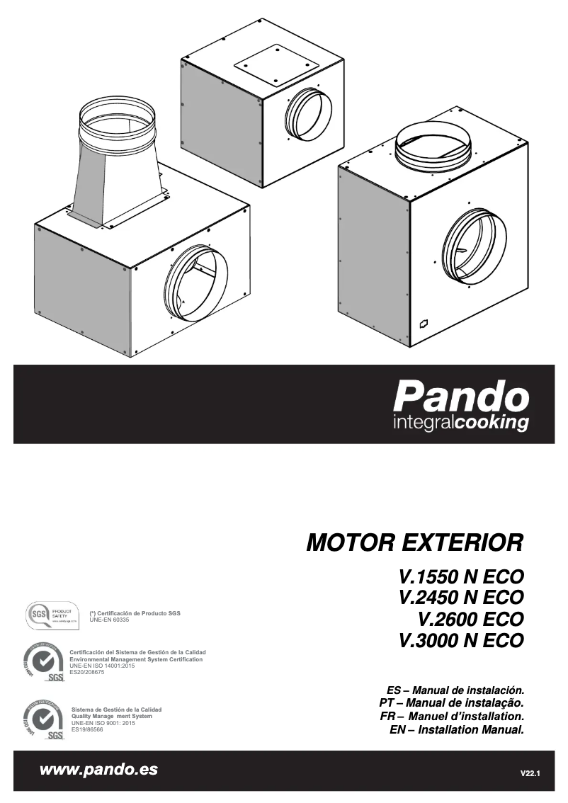 Page n°1 - Manuel utilisateur Pando P-861