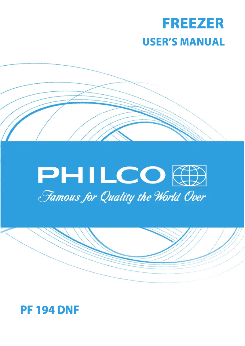 Page 1 de la notice Manuel utilisateur Philco PF 194 DNF