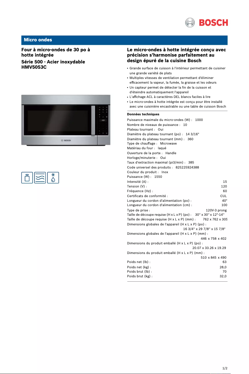 Imagen de la primera página del manual del dispositivo HMV5053C