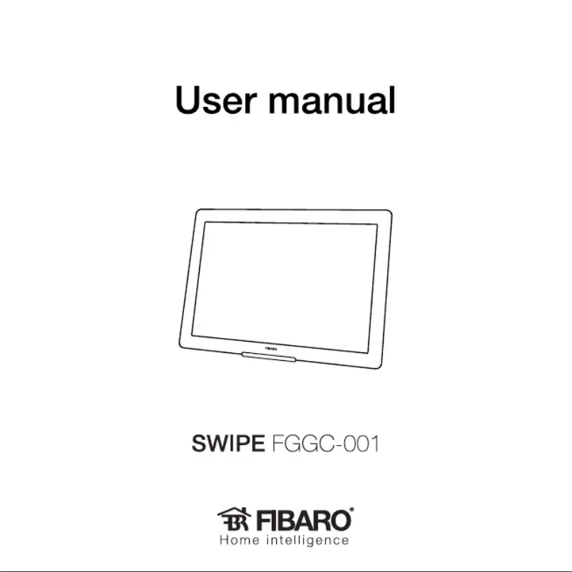Page 1 de la notice Manuel utilisateur Fibaro Swipe FGGC-001