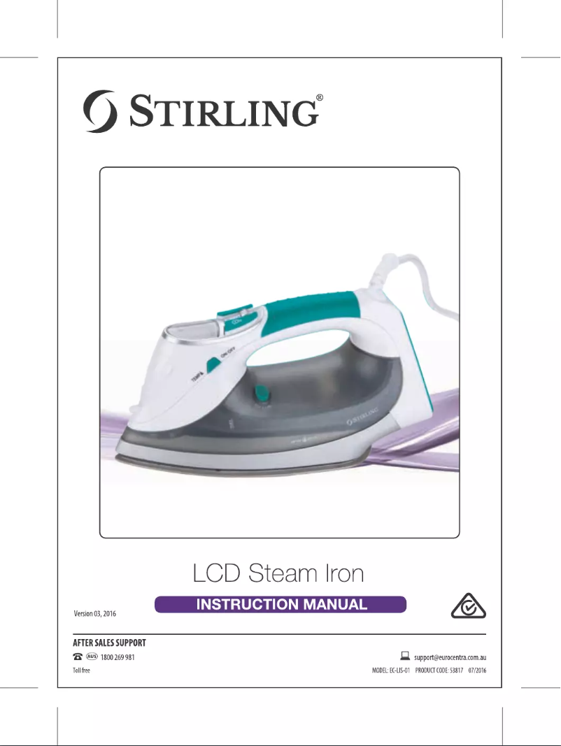 Page 1 de la notice Manuel utilisateur Stirling EC-LIS-01