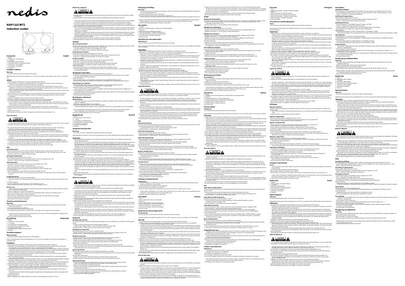 Page 1 de la notice Manuel utilisateur Nedis KAIP122CWT2