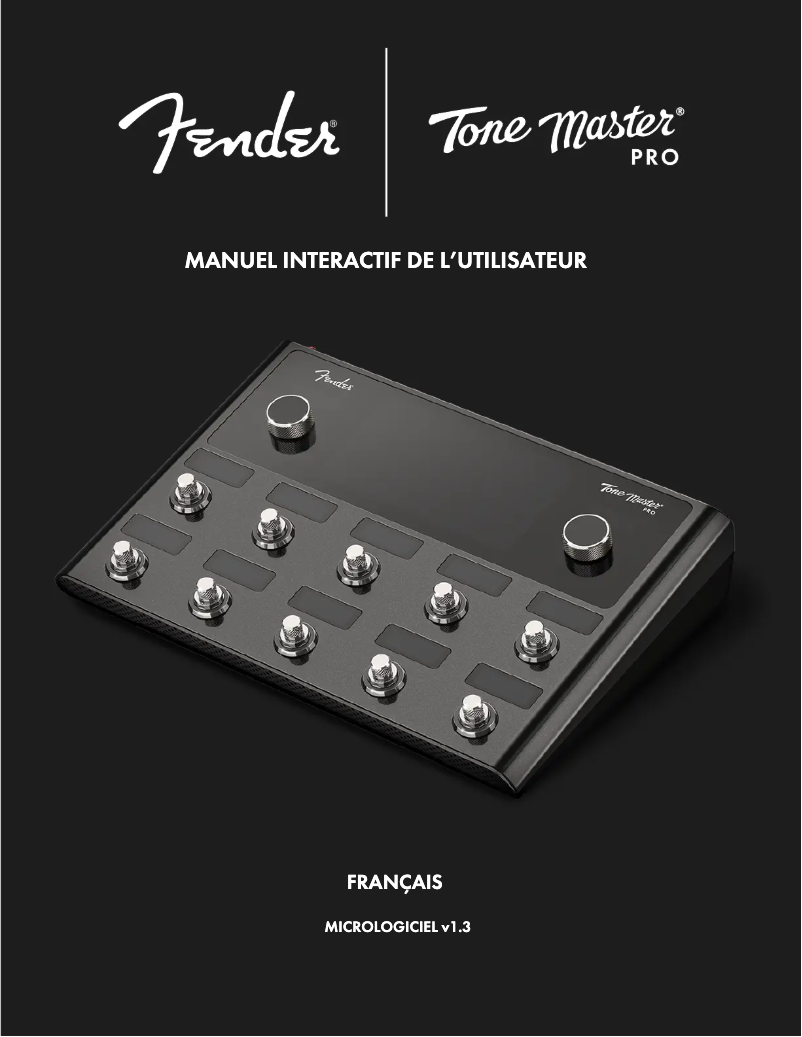 Page n°1 - Manuel utilisateur Fender Tone Master