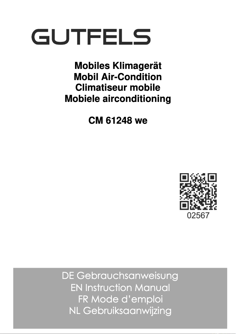 Page 1 de la notice Mode d'emploi GUTFELS CM 61248 we