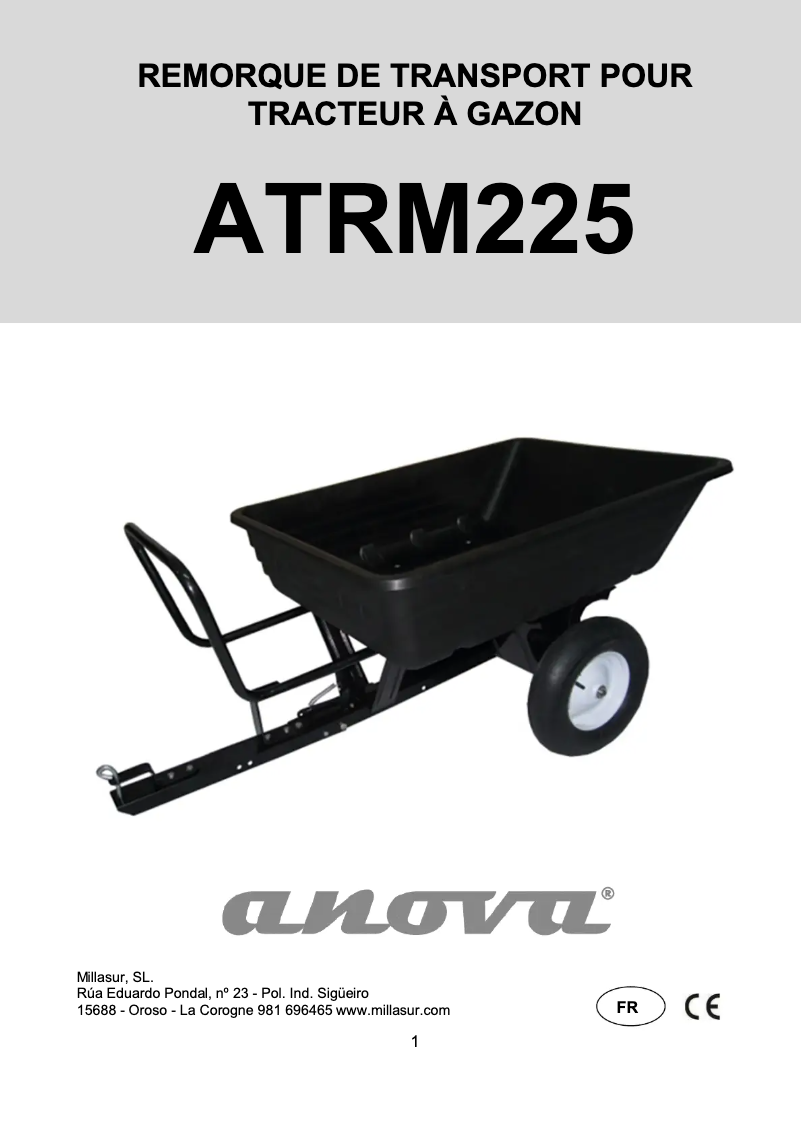 Página 1 del manual Manual de usuario Anova ATRM225