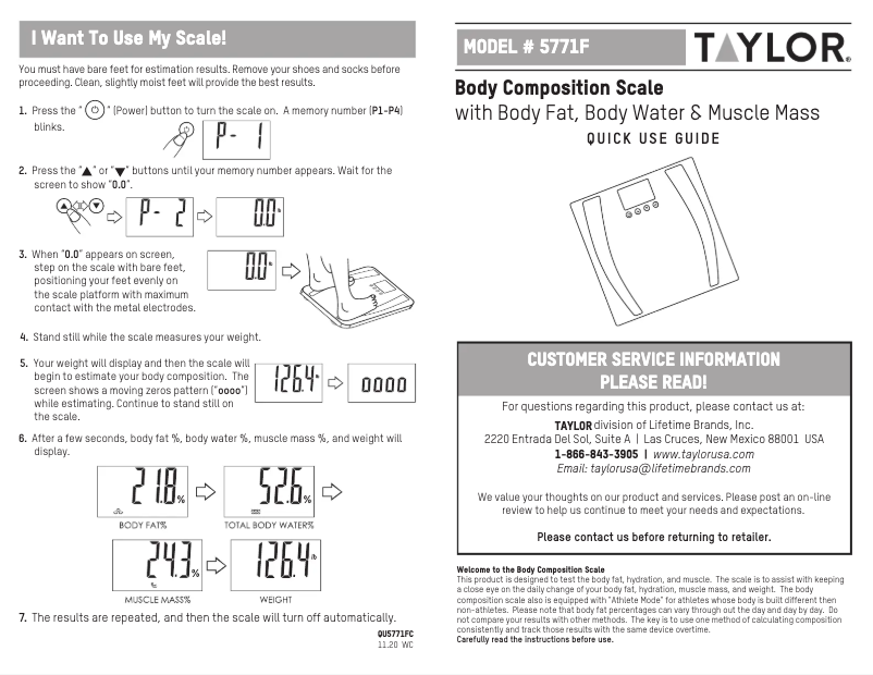 Image de la première page du manuel de l'appareil 577141933F