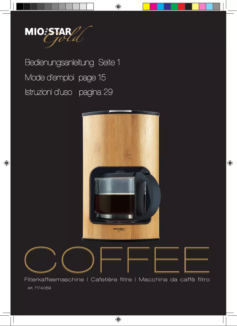 Page 1 de la notice Manuel utilisateur Mio Star Gold