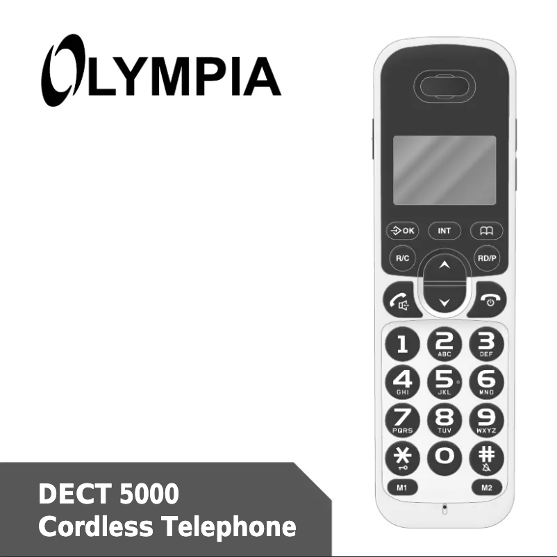 Página 1 del manual Manual de usuario Olympia DECT 500