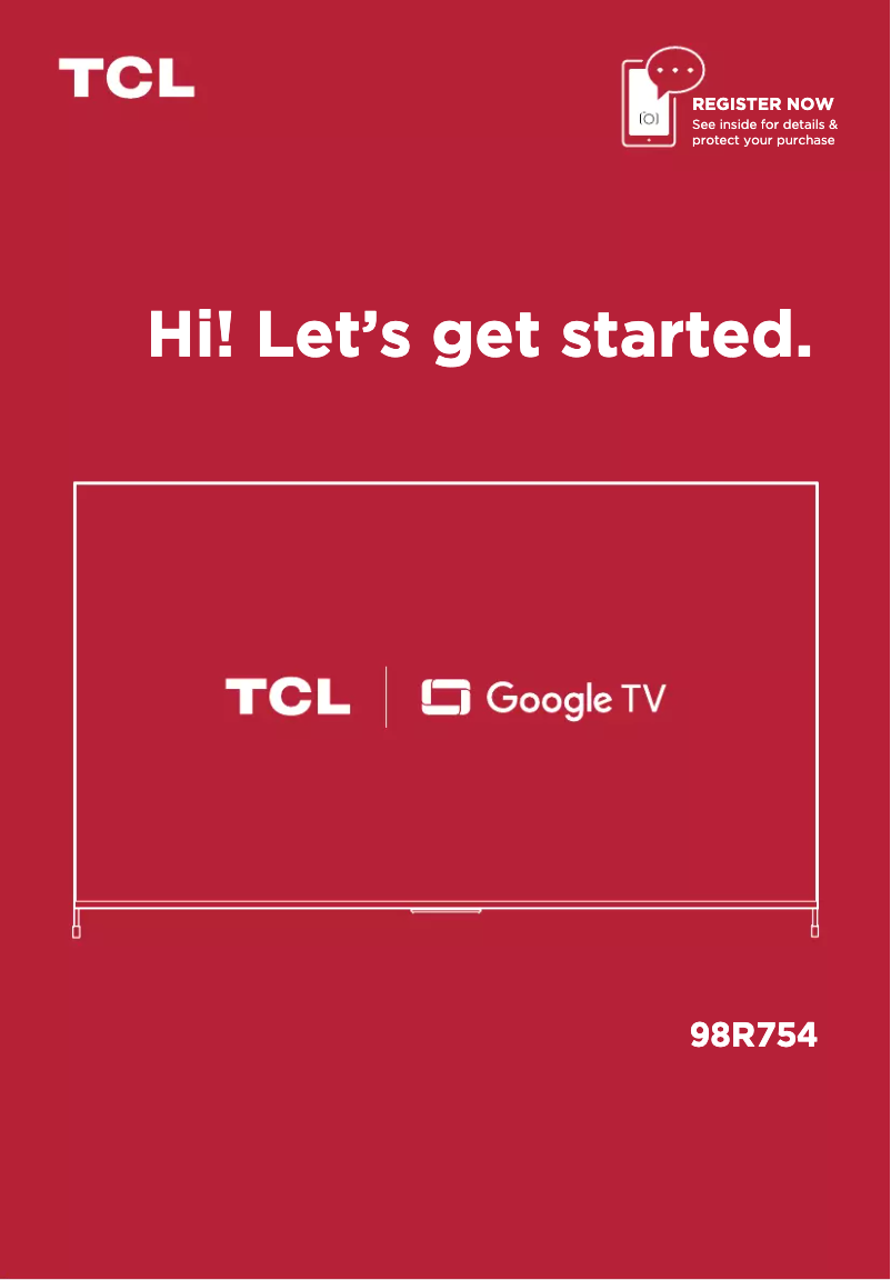 Image de la première page du manuel de l'appareil 98R754