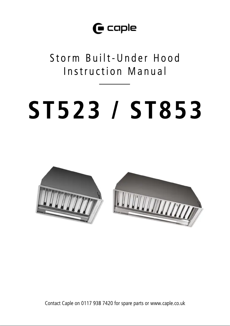 Image de la première page du manuel de l'appareil ST523